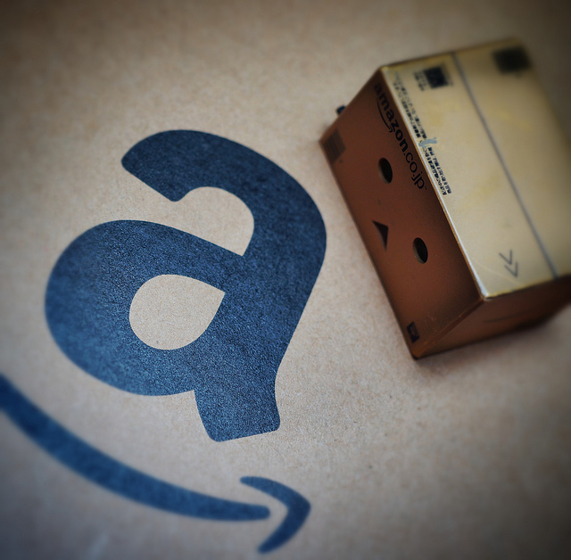 Amazon's logo and parcel