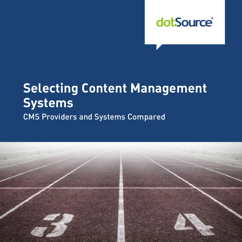 dotSource CMS Selecting Content Management Systems Cover