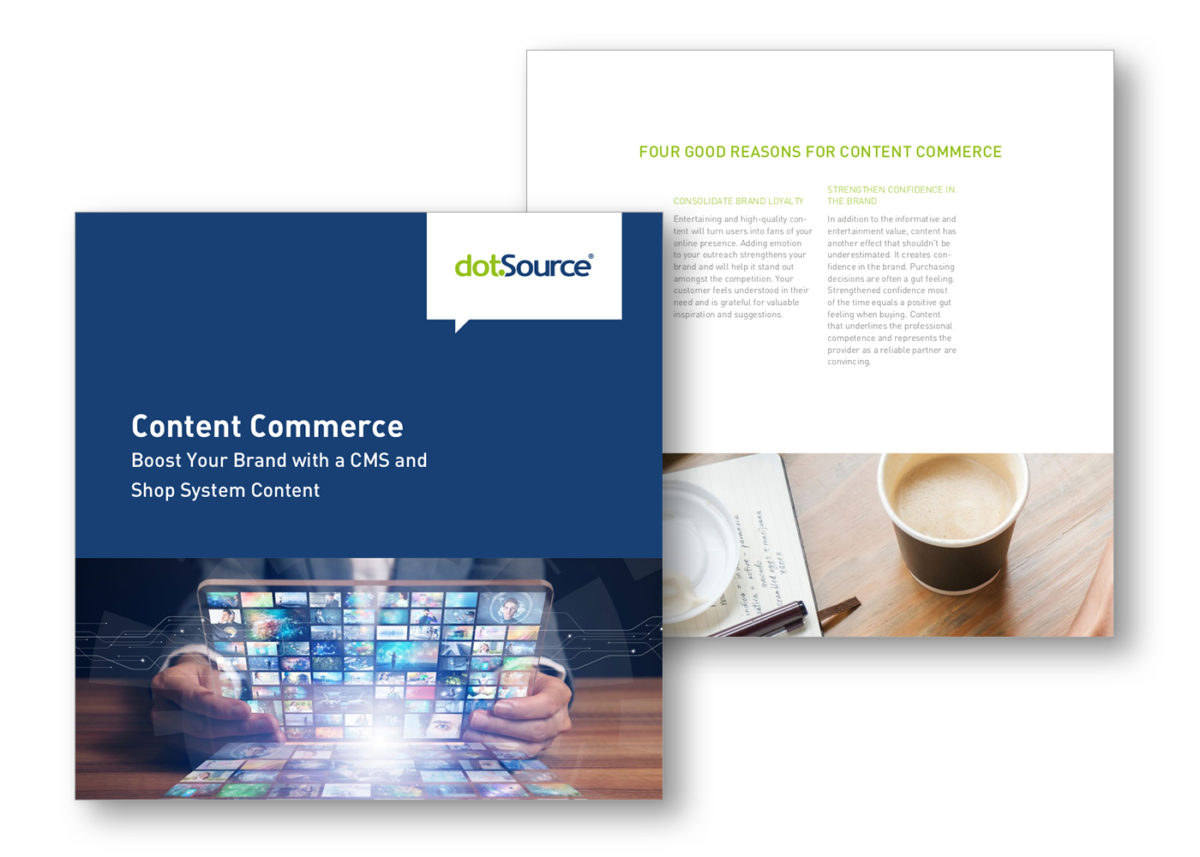New white paper: »Content Commerce. Strengthen Your Brand with a Valuable CMS and Shop System Content.«
