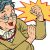 Old aunt Emma comic style cartoon